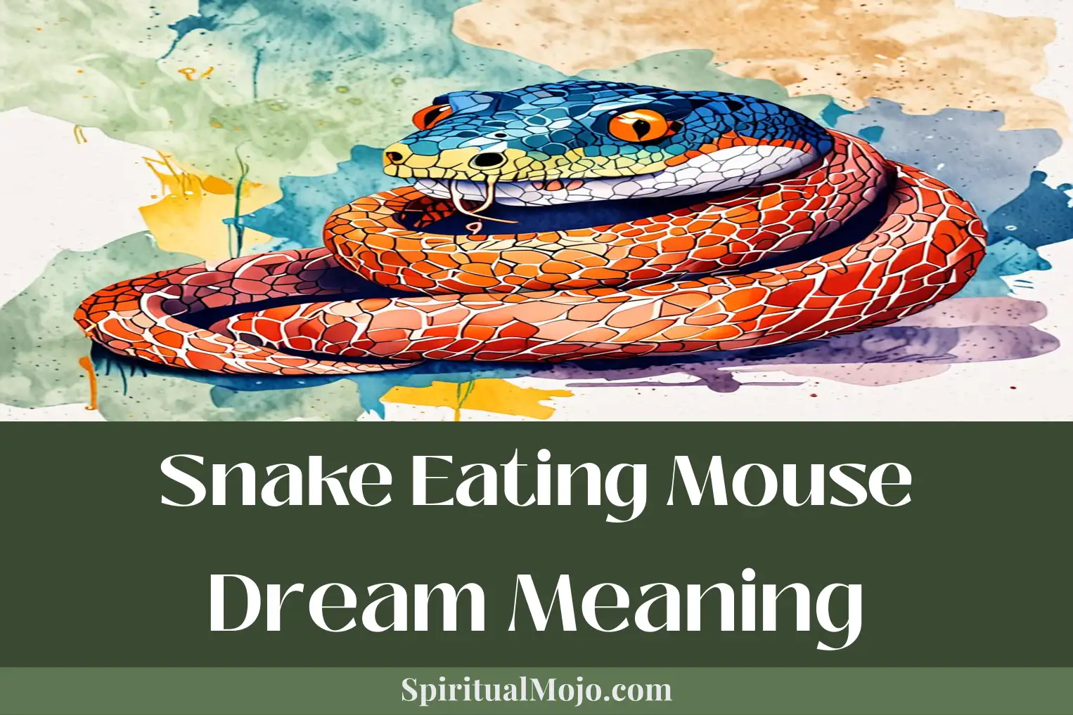 Analysis of the meaning of dreaming of a snake eating a mouse